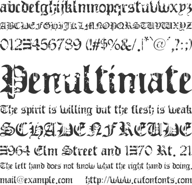 Guerra_Santa font preview