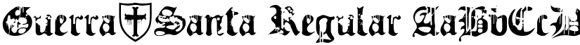 Guerra_Santa Regular font