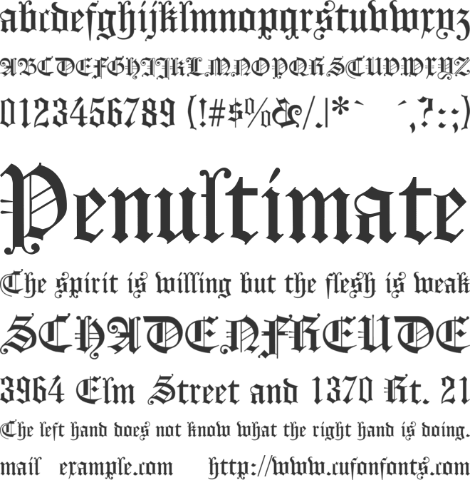 KoenigsbergerGotisch font preview