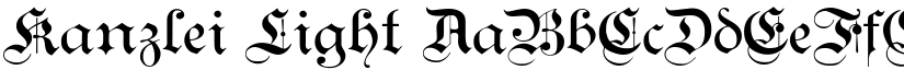 Kanzlei Light font