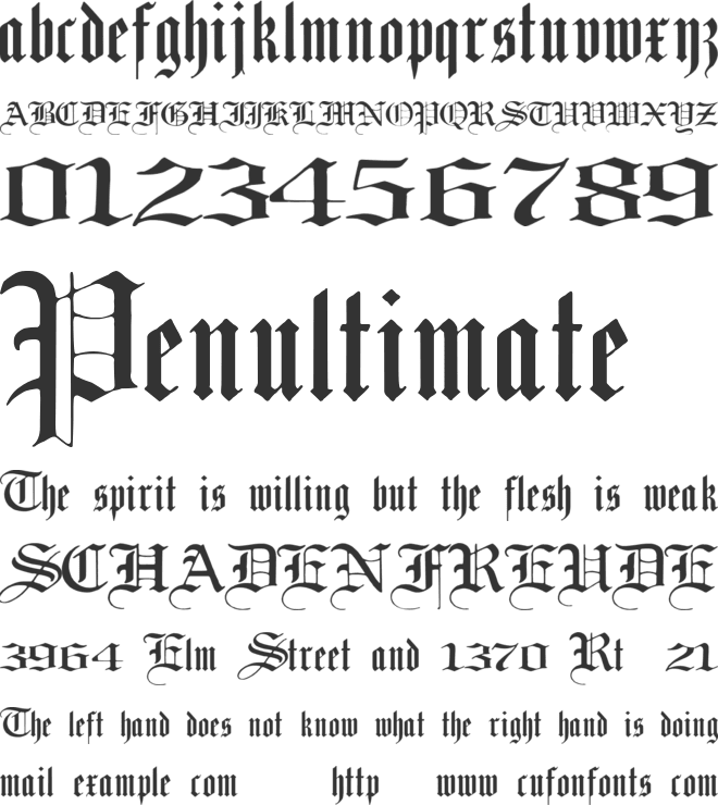 Laandbrau font preview