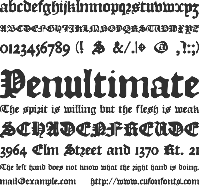 DK Courant font preview