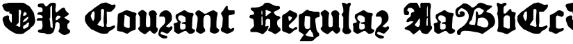 DK Courant Regular font
