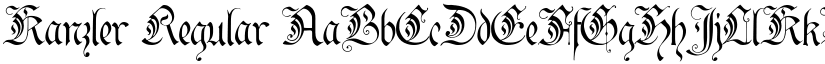 Kanzler Regular font