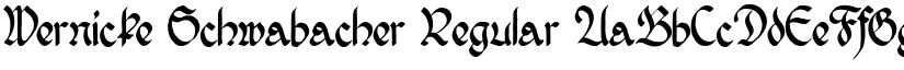 Wernicke Schwabacher Regular font