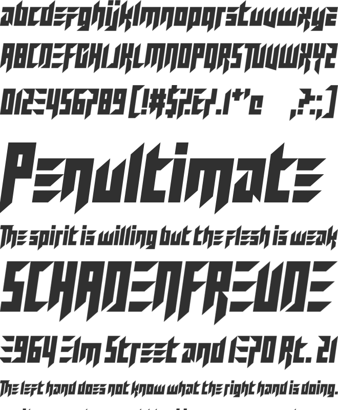 We Used To Be Friends font preview