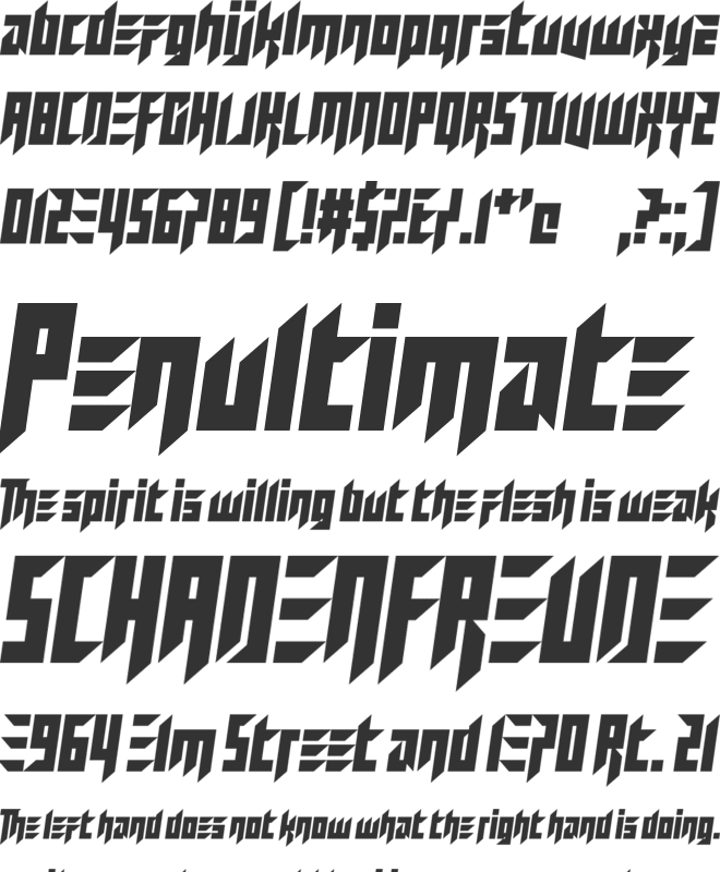 We Used To Be Friends font preview