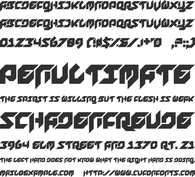 Foreplayer font preview