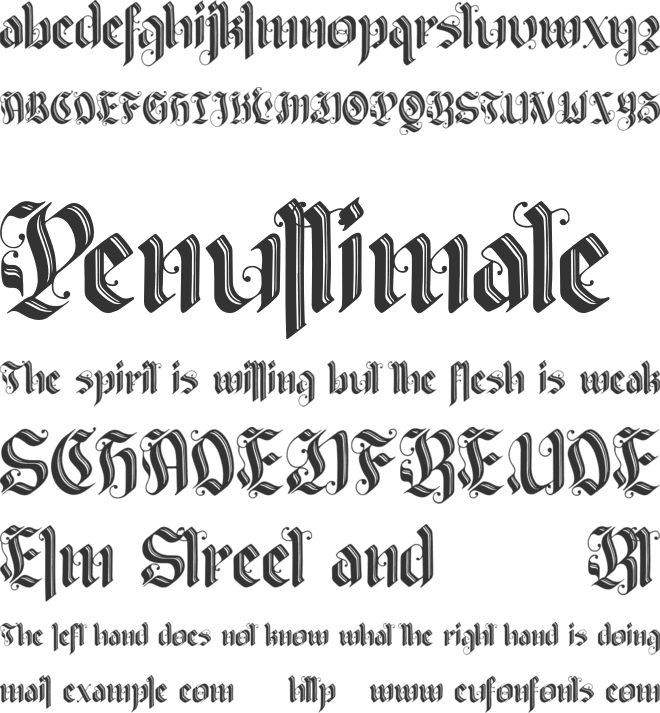 Valldemar font preview