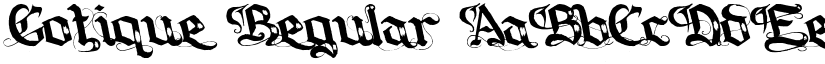 Gotique Regular font