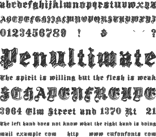 Twenty12 font preview