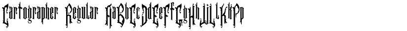 Cartographer Regular font