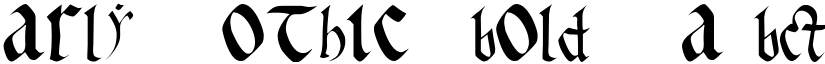 Early Gothic bold font
