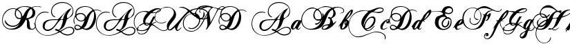 RADAGUND font