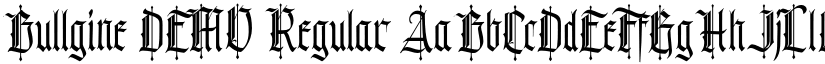 Bullgine DEMO font download