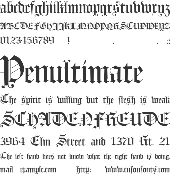 HollandMorlaeu font preview