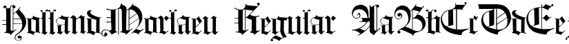 HollandMorlaeu Regular font