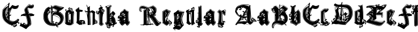 CF Gothika Regular font