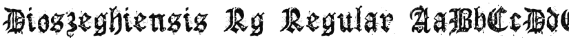 Dioszeghiensis Rg font download