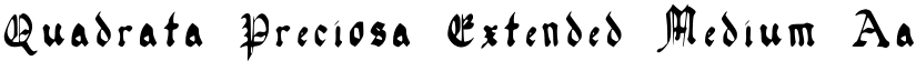 Quadrata Preciosa Extended Medium font