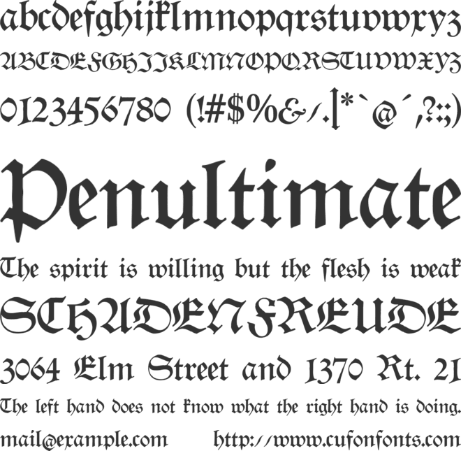 Renata CAT font preview