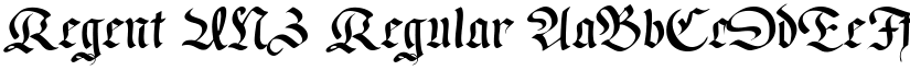 Regent UNZ Regular font