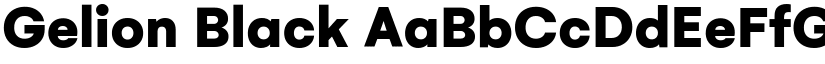 Gelion Black font
