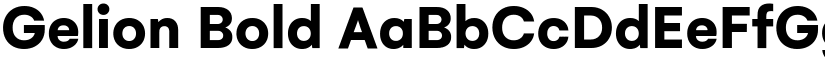 Gelion Bold font