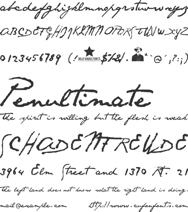 Santos Dumont font preview