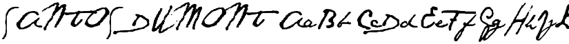 SANTOS DUMONT font