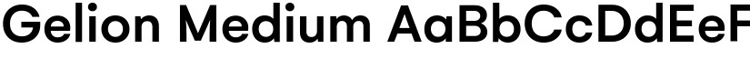 Gelion Medium font
