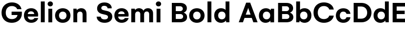 Gelion Semi Bold font