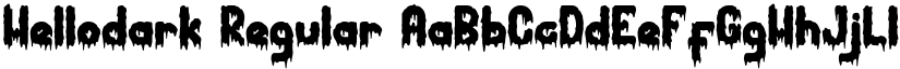 Hellodark Regular font