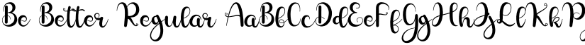 Be Better Regular font