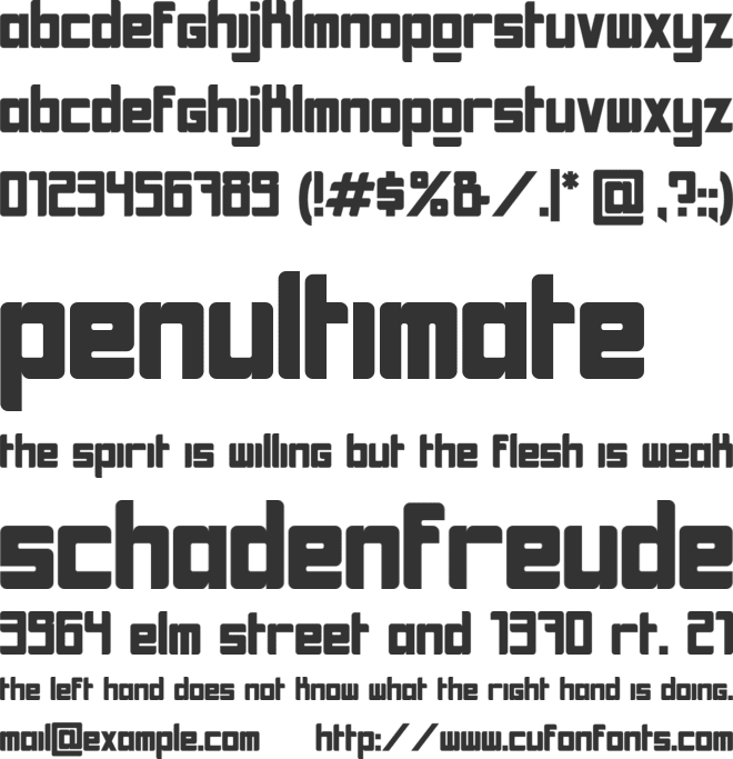 Game Changer font preview