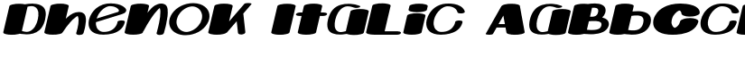 Dhenok Italic font