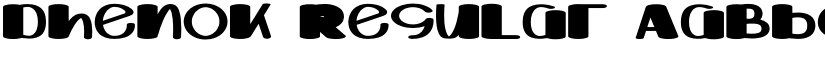 Dhenok Regular font