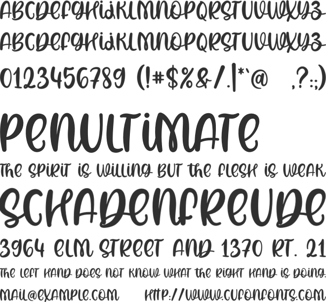 Believe In Yourself font preview