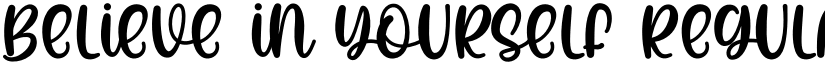 Believe In Yourself font download