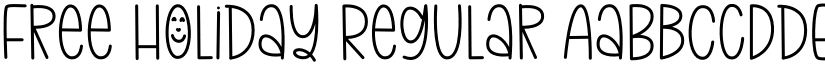 Free Holiday Regular font