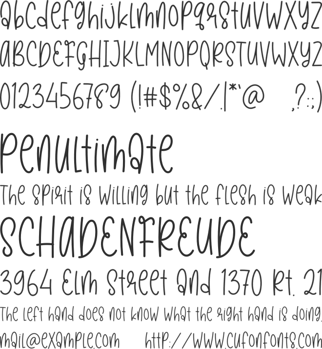Beautiful Creative font preview