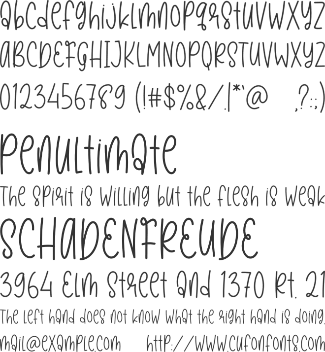 Beautiful Creative font preview