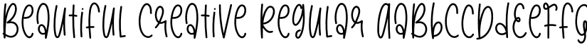 Beautiful Creative Regular font