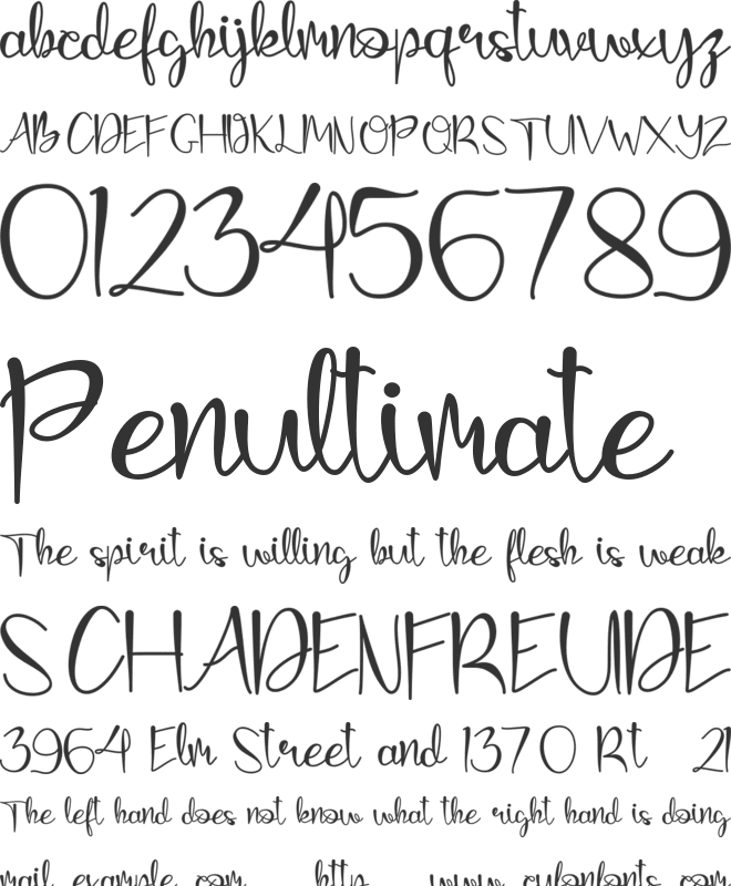 Meirylin - Personal Use font preview