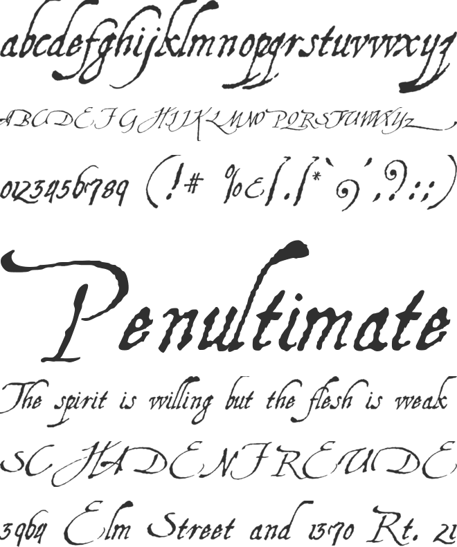 Aquiline Two font preview