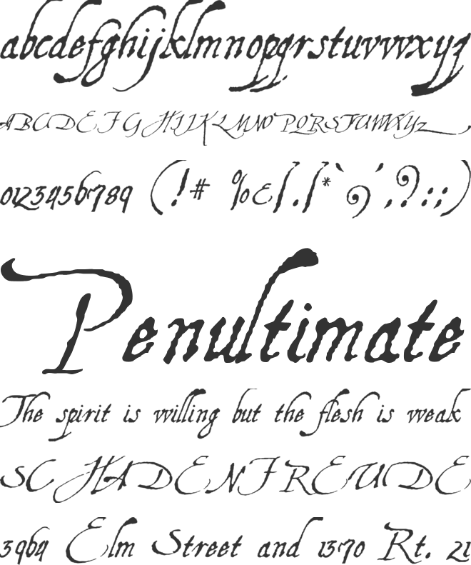 Aquiline Two font preview