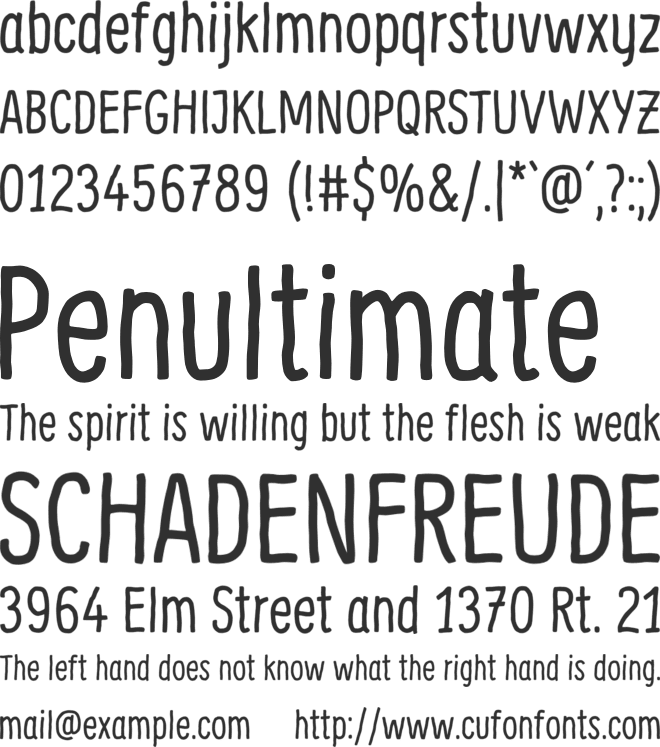 Supernett Cn font preview
