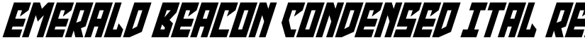 Emerald Beacon Condensed Ital Regular font