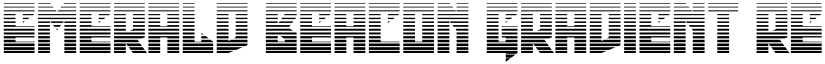 Emerald Beacon Gradient Regular font