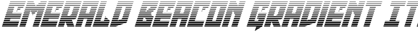 Emerald Beacon Gradient Italic Regular font